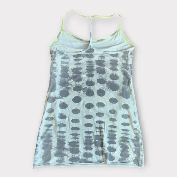 Lululemon Womens Diversity Tank Size 10 Seaside Dot White Long Length Racerback - Picture 4 of 8